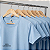 Camisa para sublimação baby look azul bebê gola punho 100% poliéster Premium - Imagem 5