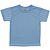 Camisa para sublimação Infantil azul bebê gola punho 100% poliéster Premium - Imagem 1