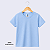 Camisa para sublimação Infantil azul bebê gola punho 100% poliéster Premium - Imagem 6