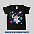 Camisa Infantil preta gola punho malha 100% poliéster Premium - Imagem 4