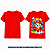 Camisa para sublimação infantil vermelho Red gola punho 100% poliéster Premium - Imagem 5