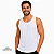 Camiseta para sublimação regata masculina branca acabamento viés 100% poliéster Premium - Imagem 1