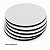 Mouse pad para sublimação redondo branco em neoprene 19cm diâmetro Kit c/ 5 unidades - Imagem 3