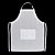 Avental para sublimação adulto branco com bolso branco em oxford - Imagem 5