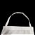 Avental para sublimação adulto branco com bolso branco em oxford - Imagem 3