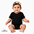 Body infantil preto manga curta malha 100% poliéster Premium - Imagem 1
