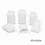 Saquinho para Caixa de Bombom para sublimação em oxford branco 100% poliéster 17cm x 27cm cordinha branca - Imagem 6