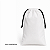 Saquinho para Caixa de Bombom para sublimação em oxford branco 100% poliéster 17cm x 27cm cordinha preta - Imagem 4