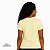 Camisa para sublimação Baby look amarelo bebê gola punho 100% poliéster Premium - Imagem 3