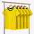 Camisa para sublimação baby look coleção temática amarelo e verde 100% poliéster premium - Imagem 6
