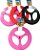 Brinquedo para Cães Frisbee Plástico Rosa Pop Furacão Pet - Imagem 2