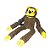 Brinquedo Macaco Pelúcia Cães Marrom Chalesco - Imagem 1