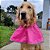 Capa de Chuva para Cachorro Impermeável Rosa Coleção Nova Zenpet - Imagem 2
