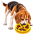Comedouro Lento para Cães Círculos Amarelo | ÓrienPet - Imagem 2