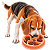 Comedouro Lento para Cães Círculos Laranja | ÓrienPet - Imagem 2