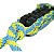 Brinquedo com Corda para Cachorro Twist M Amarelo Azul Chalesco - Imagem 2