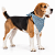 Bandana para Cães Dupla Face Floral Azul Listrado | Zenpet - Imagem 1
