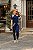 Conjunto de calça e blusa em malha crepe com elastano - AZUL MARINHO - Imagem 3