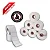 Kit 10 Rolo Etiqueta Térmica 40x25 1 Coluna Full Zebra Branco - Imagem 1