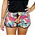 Shorts Beach Tennis Feminino Boxer Tropical - Imagem 1