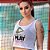 Regata Beach Tennis Feminina Cropped Tela Aperte O Play - Imagem 7