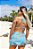 Conjunto Beach Tennis Feminino Shorts Saia e Top Estampa Tahiti - Imagem 2