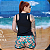 Shorts Beach Tennis Feminino Boxer Geometric - Imagem 6