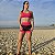 Conjunto Beach Tennis Top + Short Duplo Poliamida Pink - Imagem 1