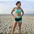 Conjunto Beach Tennis Top + Short Duplo Poliamida Verde - Imagem 1