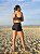 Conjunto Beach Tennis Top + Short Duplo Poliamida Preto - Imagem 4