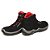 Sapato de Segurança Em Microfibra Preto e Vermelho Estival Tamanho 40 -  Ca - Imagem 2