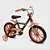 Bicicleta Infantil First Pro Aro 14 Laranja/Preta Alumínio - Nathor - Imagem 1