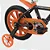 Bicicleta Infantil First Pro Aro 14 Laranja/Preta Alumínio - Nathor - Imagem 2