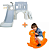 Kit Playground luneta + Gangorra individual - Imagem 1