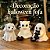 Fantasma Gato Cachorro | Miniatura Impressão 3D | Decoração Halloween - Vendido Separadamente - Imagem 1