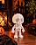 Kit Decoração Halloween | Miniatura Fantasma, Caveira, Gatinho, Morcego e Abóbora - Imagem 2