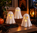 Kit 3 Fantasmas Halloween Porta Vela LED | Decoração de Mesa | Enfeite Festa Dia das Bruxas - Imagem 3