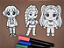 Kit Pintura para Colorir Infantil Lavável Reutilizáveis + Canetinhas | Presente Crianças - Imagem 6