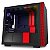 Gabinete Mini-Itx - H210I Matte Black/Red - Com Controladora De Fans + Fita De Led - Ca-H210I-Br - Imagem 2