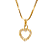 Pingente coração com zircônias brancas em ouro amarelo 18k PC 1.48 - Imagem 1