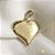 Pingente coração liso em ouro amarelo 18k PC 5.22 - Imagem 1