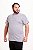 Camiseta Básica Plus Size Cinza - Imagem 3