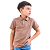 Camisa Polo Infantil Marrom - Imagem 1