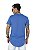 Camisa Masculina - Longline Básica - Azul Royal - Imagem 2