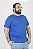 Camiseta Básica Plus Size Azul Royal - Imagem 2