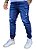 Calça Masculina - Jogger Jeans - Escura Rasgada - Imagem 1