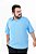 Camisa Básica Masculina Viscose Plus Size- Azul - Imagem 4