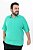 Camisa Básica Masculina Viscose Plus Size - Verde Água - Imagem 3