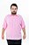 Camisa Básica Masculina Viscose Plus Size - Rosa - Imagem 1