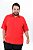 Camisa Básica Masculina Viscose Plus Size - Vermelho - Imagem 4